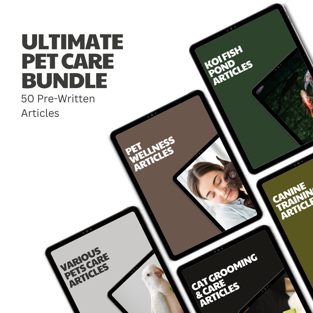 Ultimate Pet Care Hub – 50 Pre-Written Articles
